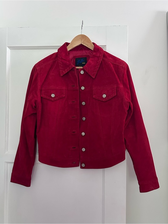 Jou Jou Skins Jackets & Blazers - Jou Jou Skins Vintage Red Suede Leather Jacket — Size M